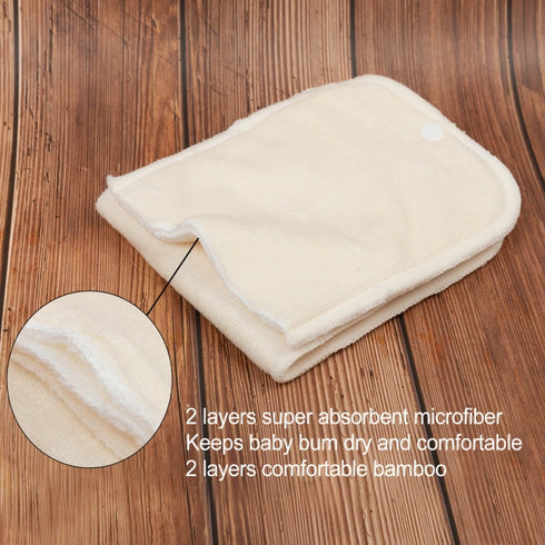 Alva Baby Snap In Bamboo Microfibre Inserts